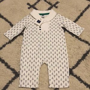 Janie and Jack longe sleeve anchor onesie